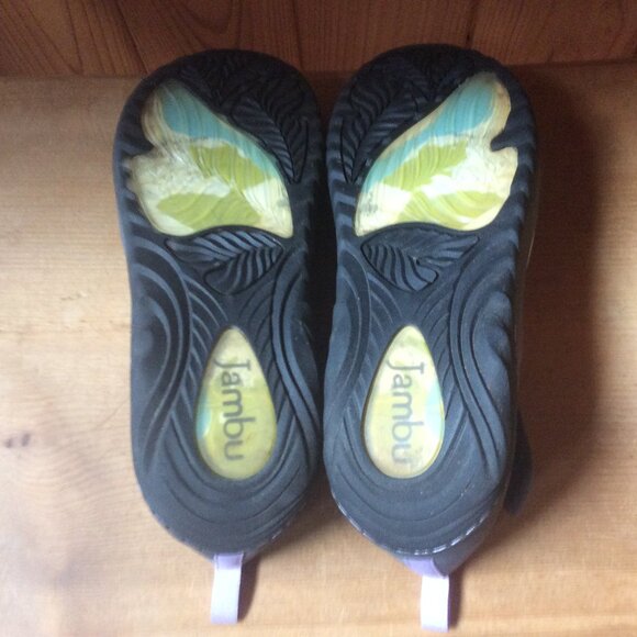 Jambu Millie Vegan Grey Rocker Bottom Slip On Cutout Accent Walking Shoe Size 8M - Picture 3 of 9